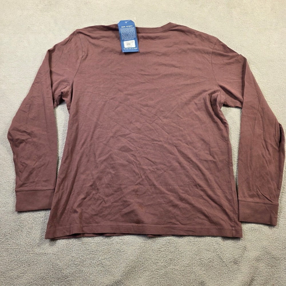 Life Is Good Long Sleeve Shirt Mens Large Brown Outdoor Campfire Graphic Skater - Picture 9 of 9